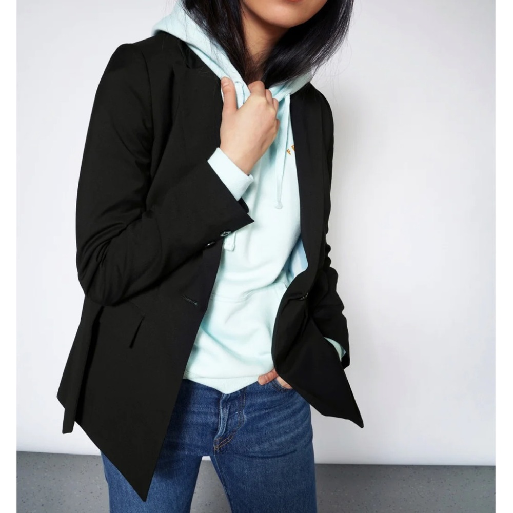 WILDFANG The Empower Belted Blazer, Black, M (“You F*cking Got This” lining🤘)